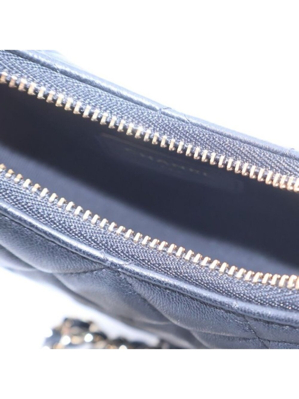 Chanel CC Logo Quilted Lambskin Small Hobo Chain Shoulder Bag Black Random - Picture 4 of 6